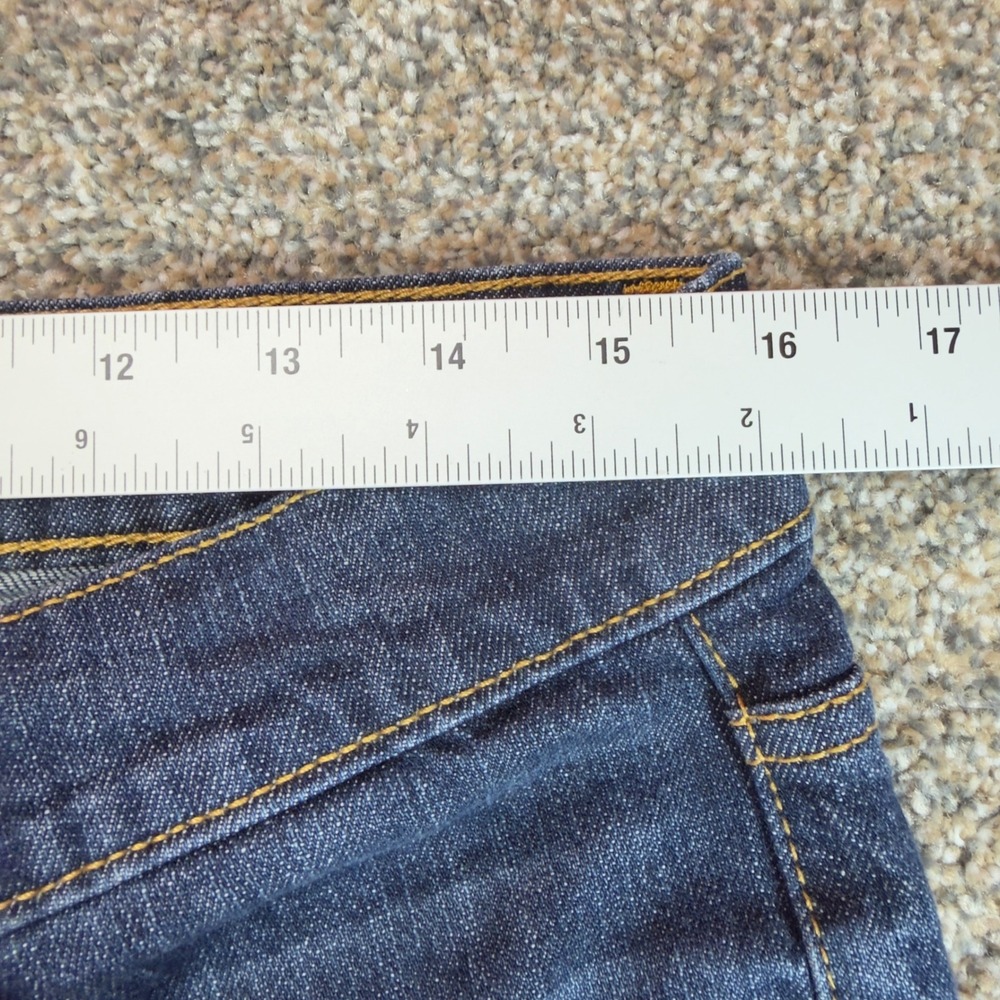 Cody James Mens Dark Wash Straight Leg Western Denim Jeans 32 Blue Stretch Ranch - Picture 5 of 12